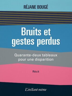 cover image of Bruits et gestes perdus